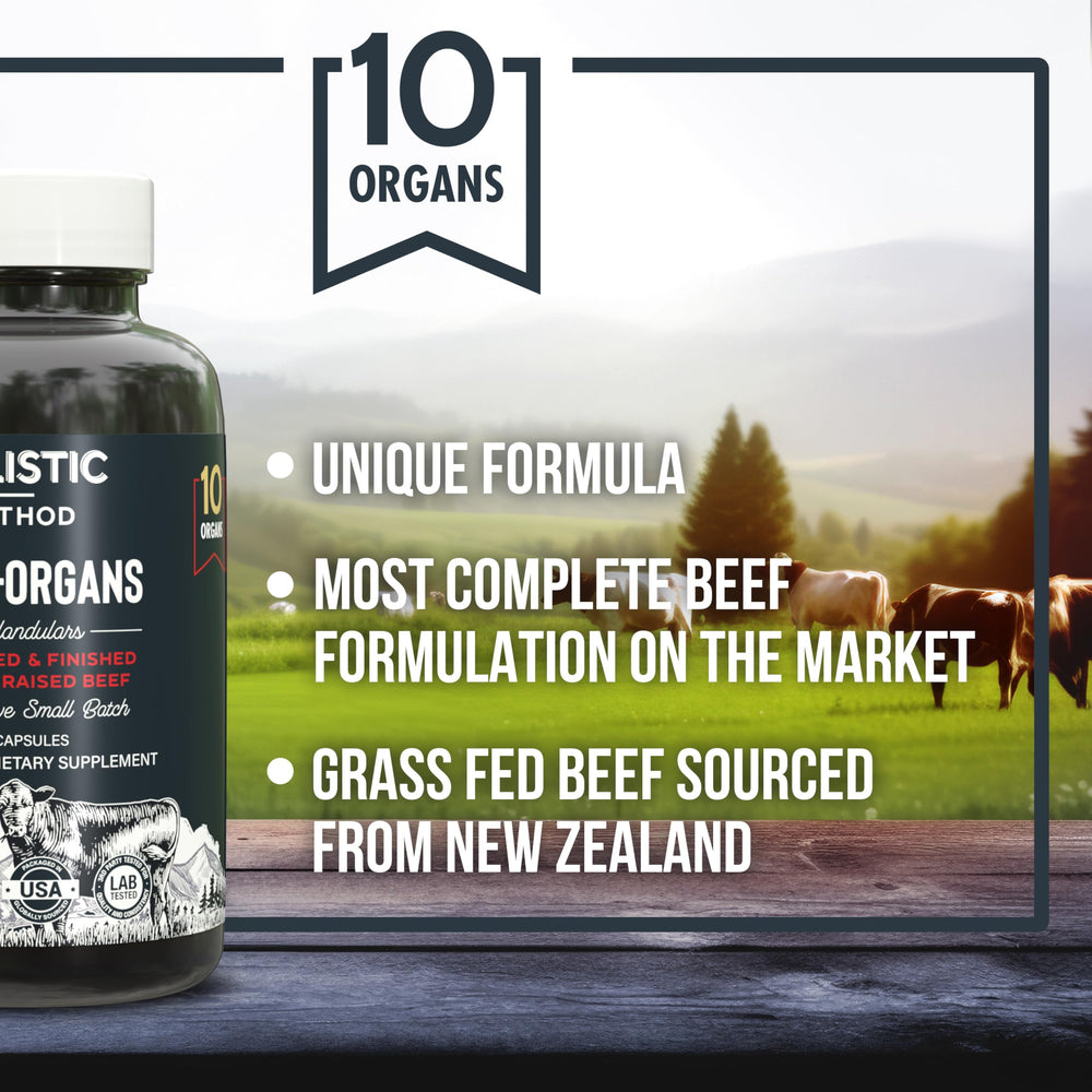 Carnivore Method thymus capsules showing thymus focus for immune-support potential.