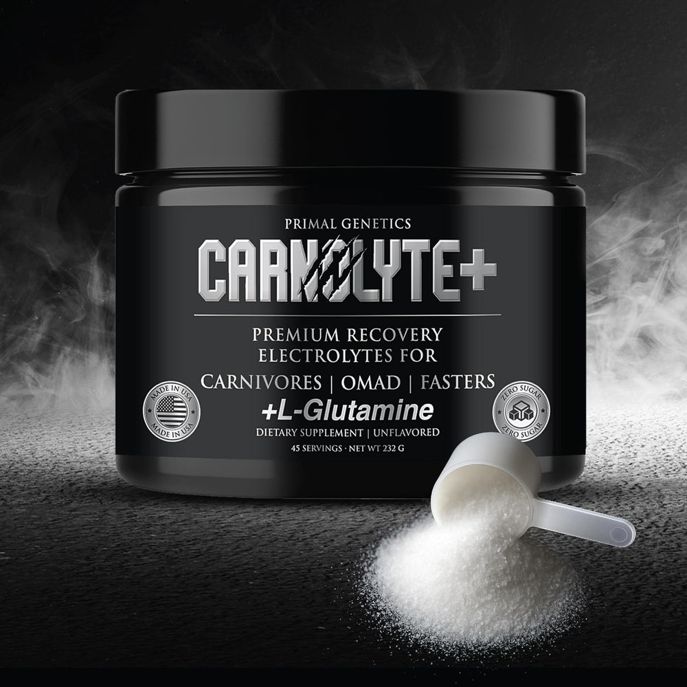 CARNOLYTE+ illustration of core minerals for balanced hydration and nerve function.
