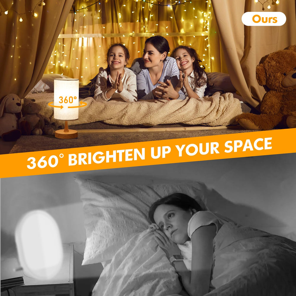 Caromolly lamp enhances bedroom decor with warm ambient light