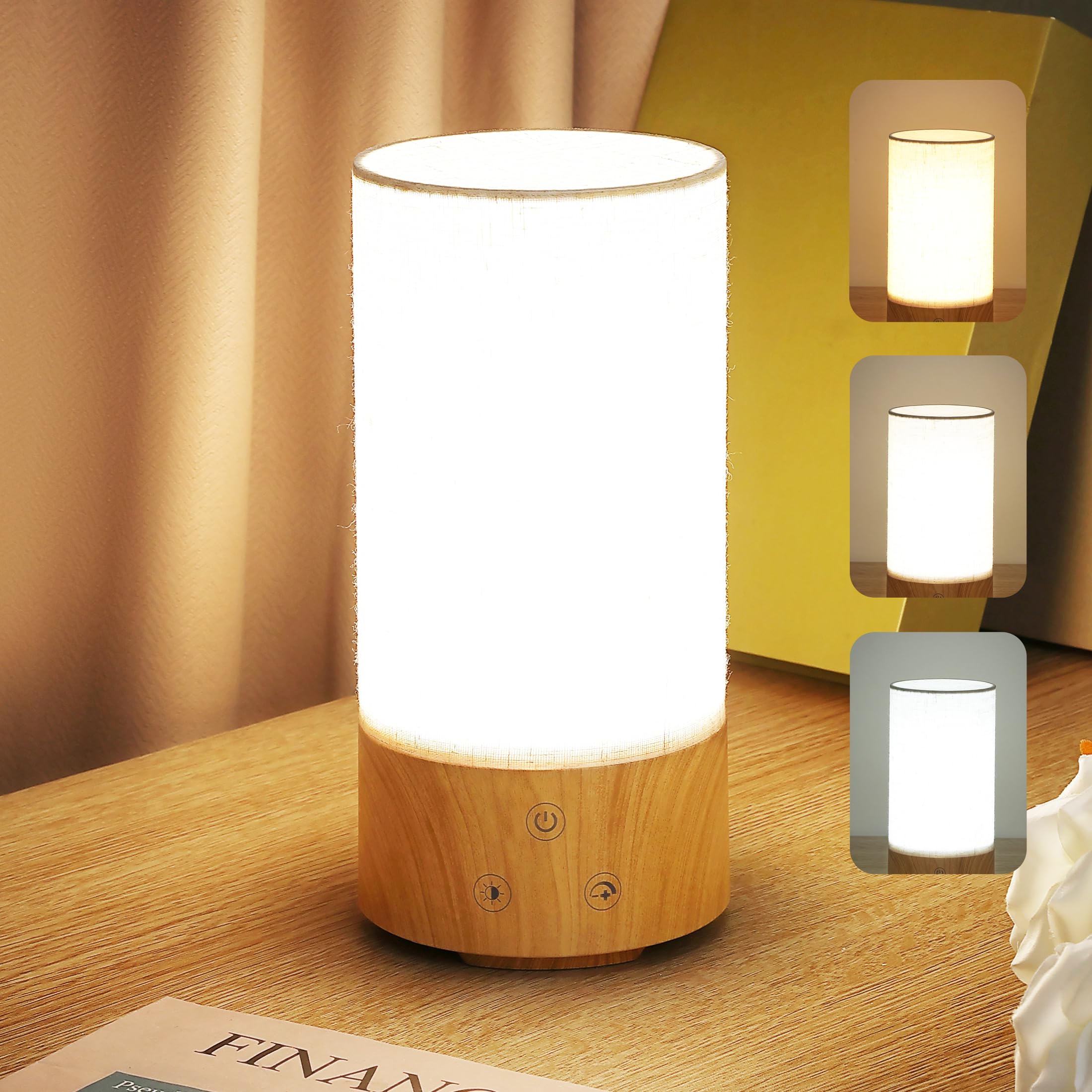 Caromolly light therapy lamp with 10,000 lux for glare-free brightness