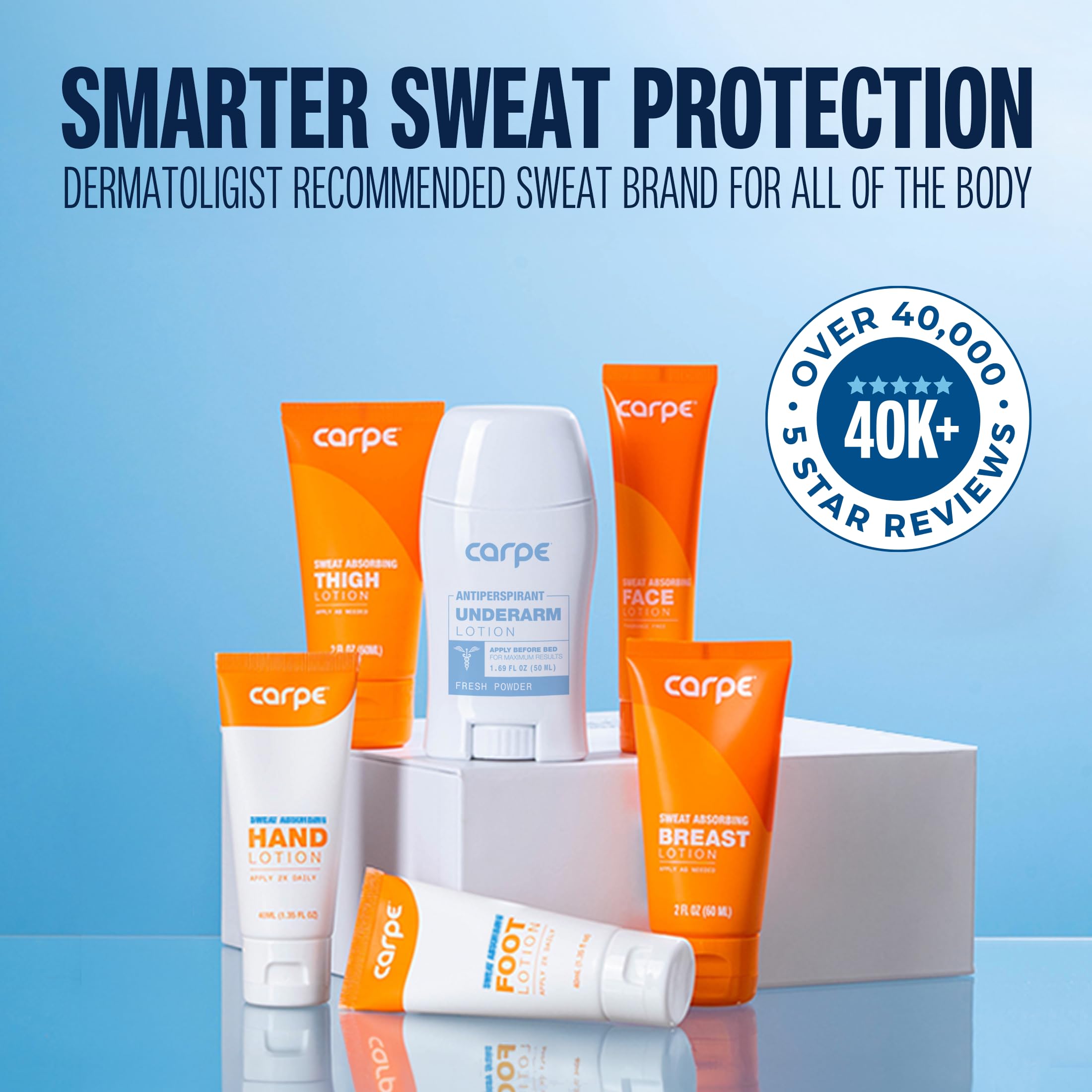 Carpe Absorbing Foot Lotion helps keep feet dry and comfortable when outdoors