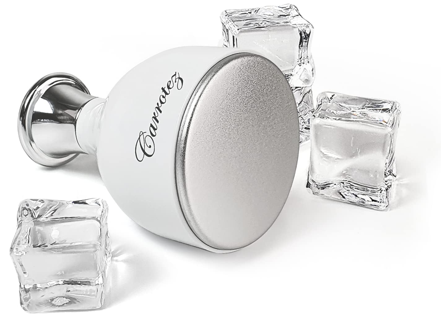 Carrotez ice roller helps reduce puffiness and promotes a refreshed look