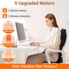 CARSHION 5-motor layout visible for even back massage.