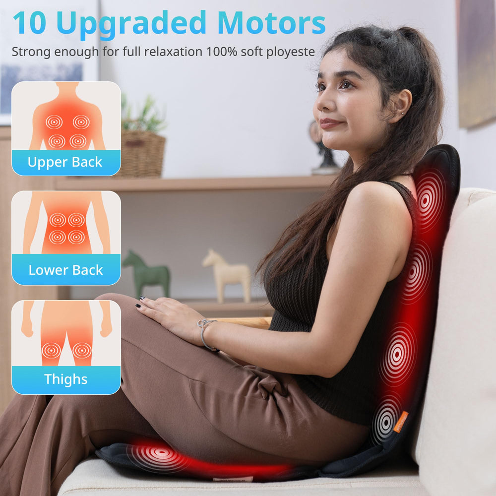 CARSHION adjustable strap secures the cushion to a chair for stable fit.