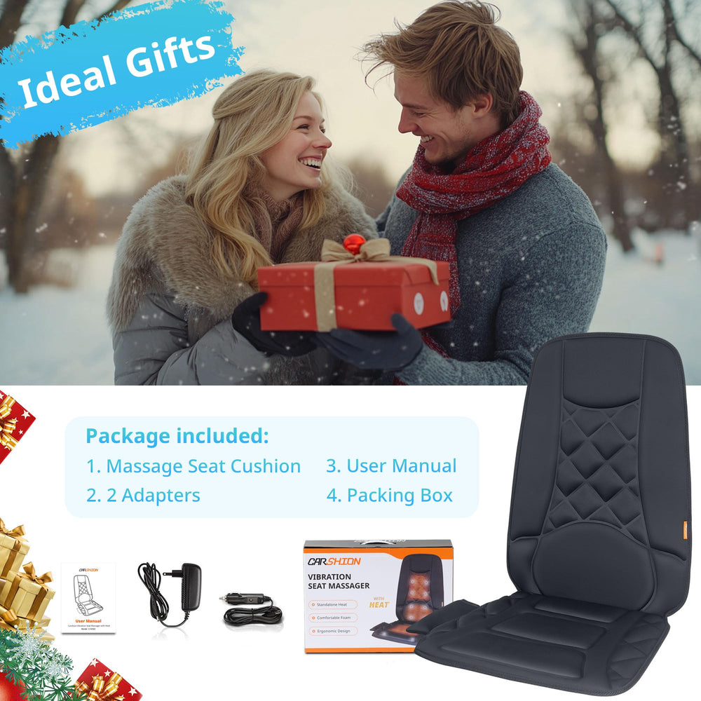 CARSHION ideal gift heated massage seat cushion suitable for home or office use.