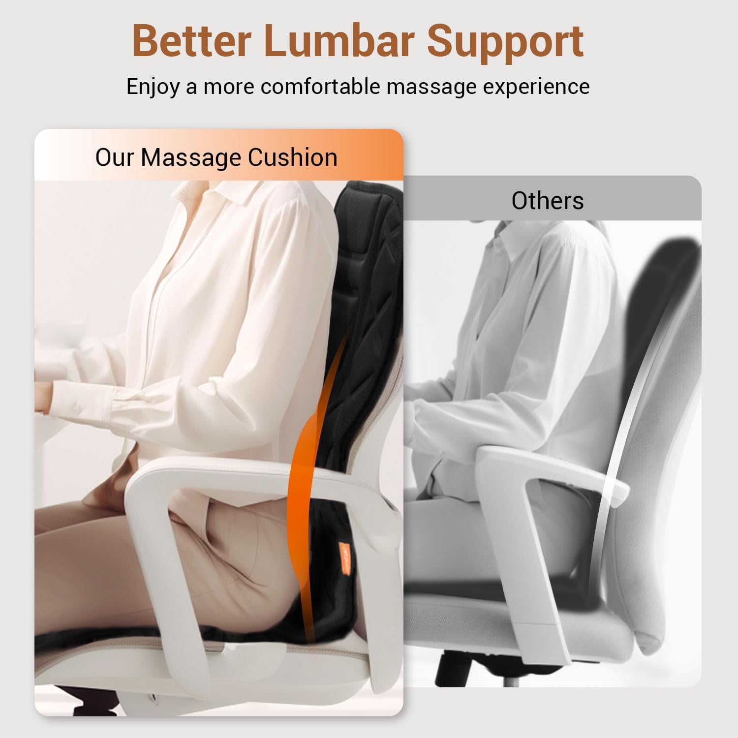 CARSHION premium plush fabric supports cozy desk massage.