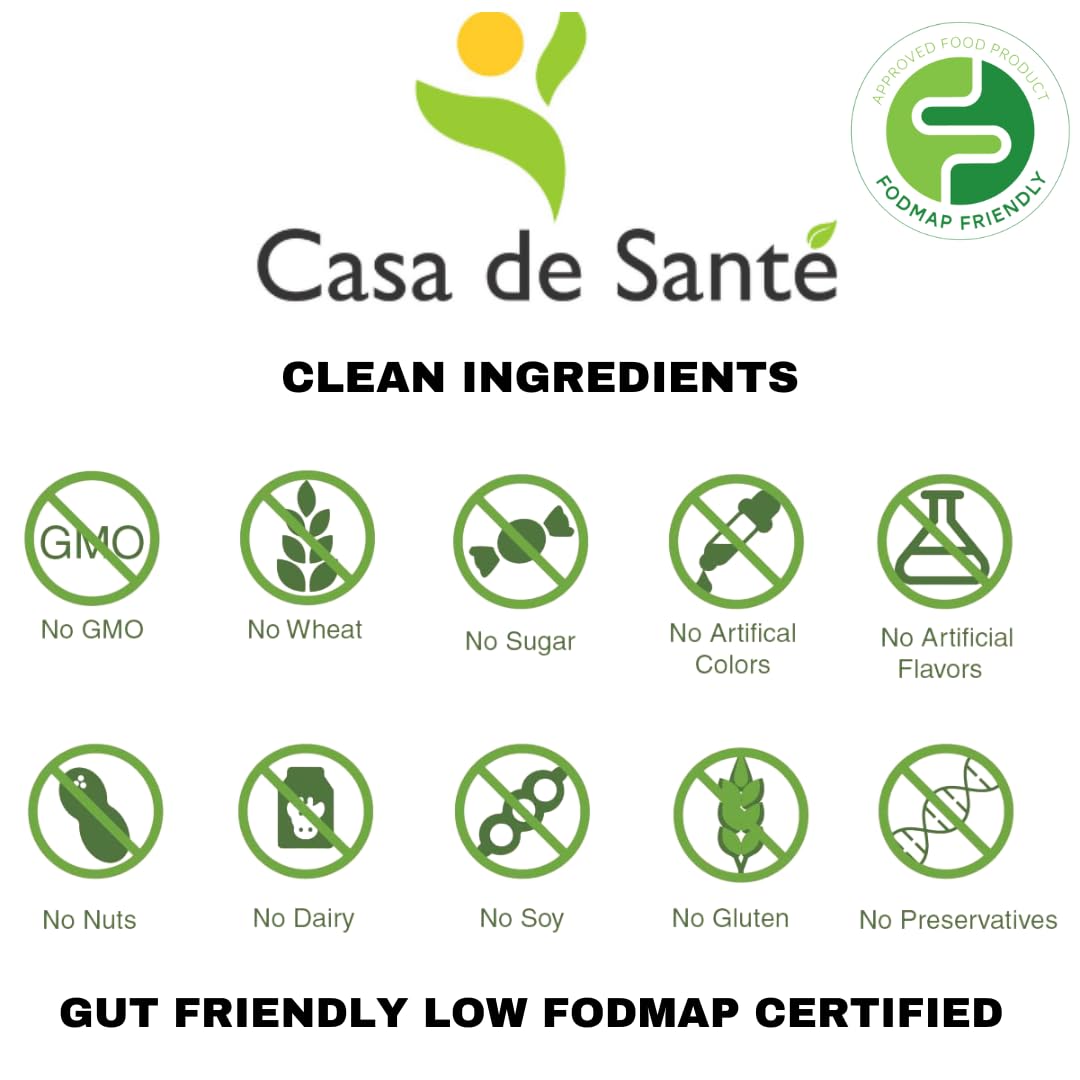 Casa de Sante enzymatic blend supports gentle digestion after fiber-rich meals.