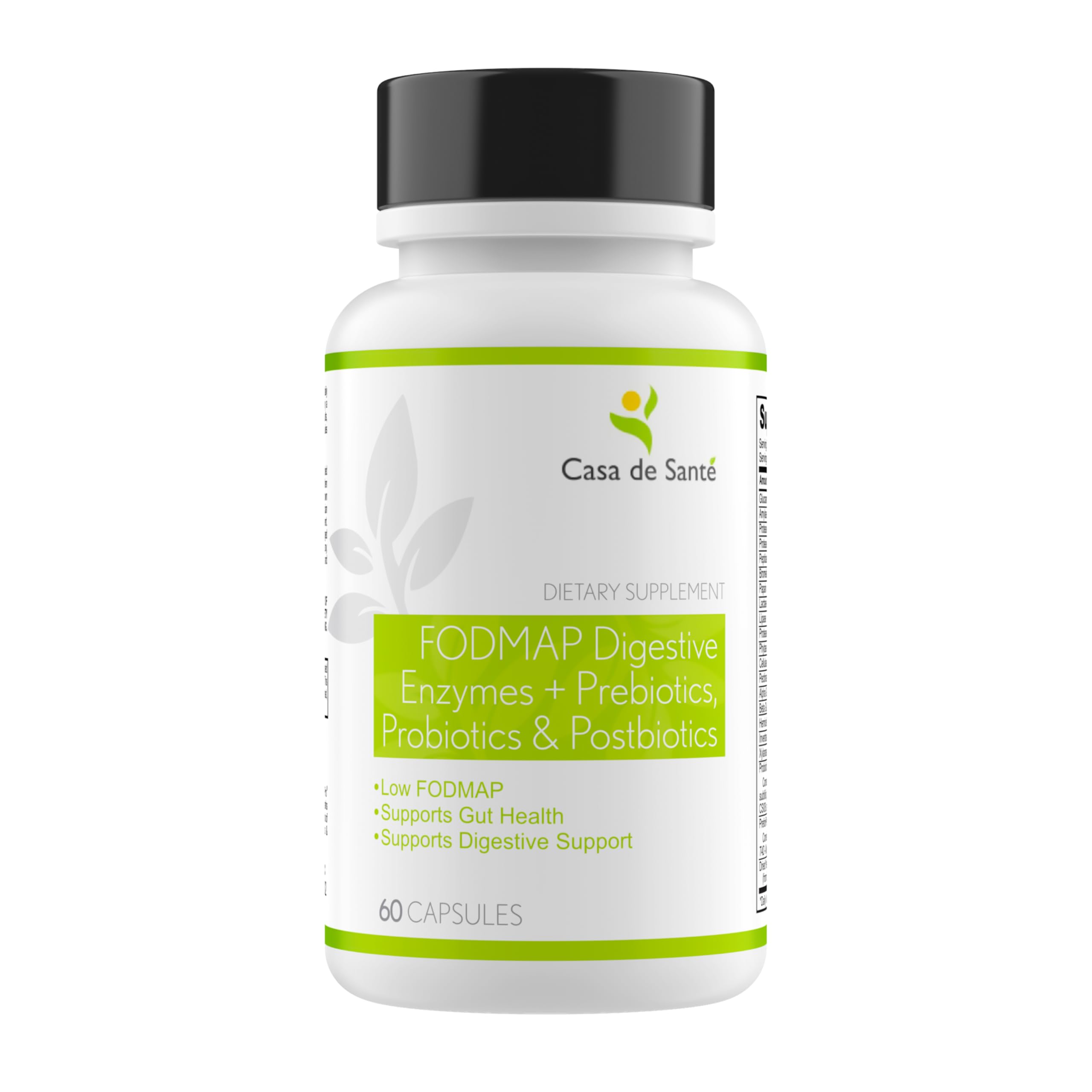 Casa de Sante FODMAP enzymes bottle ready for digestion support