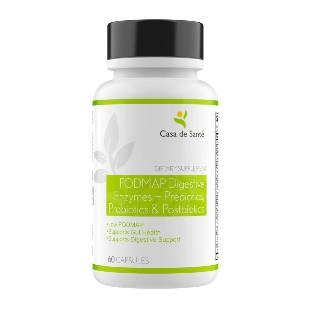 Casa de Sante FODMAP enzymes bottle ready for digestion support