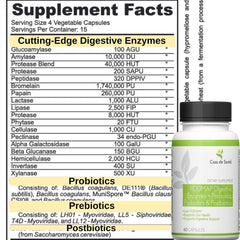 Casa de Sante low FODMAP certified label indicating IBS-friendly formula
