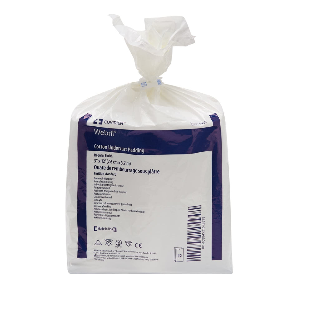 Casting Supplies Webril cotton fiber detail highlights durable, cohesive padding for steady placement.