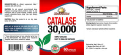 Close view of Rise-N-Shine Catalase capsules for convenient daily use