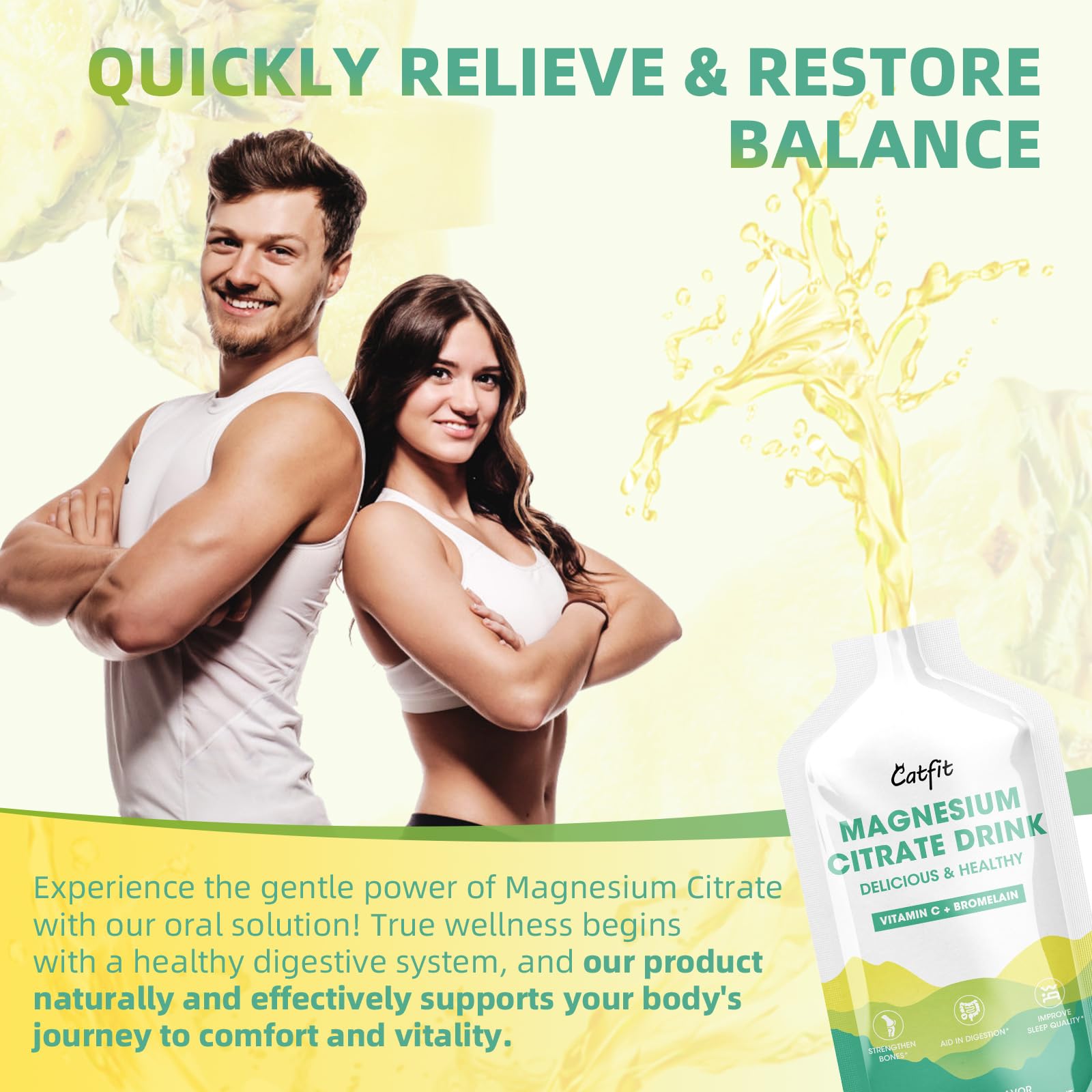 Catfit Magnesium Citrate used during workouts to balance electrolytes.