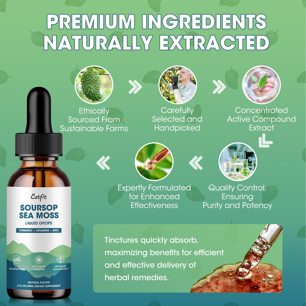 Catfit Soursop Drops vegan packaging communicates a clean, allergen-friendly choice.