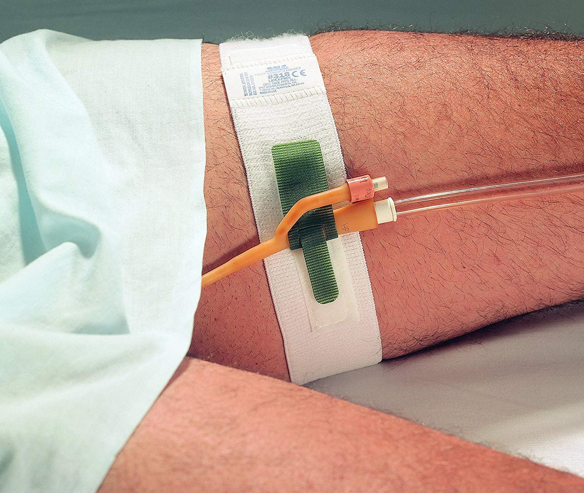 Cathtr Foley catheter holder 2-inch wide with soft backing for skin comfort.