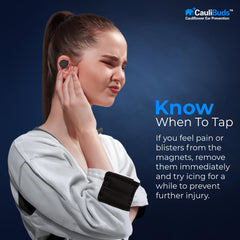 CauliBuds BJJ ear guard alternative worn during grappling sessions.