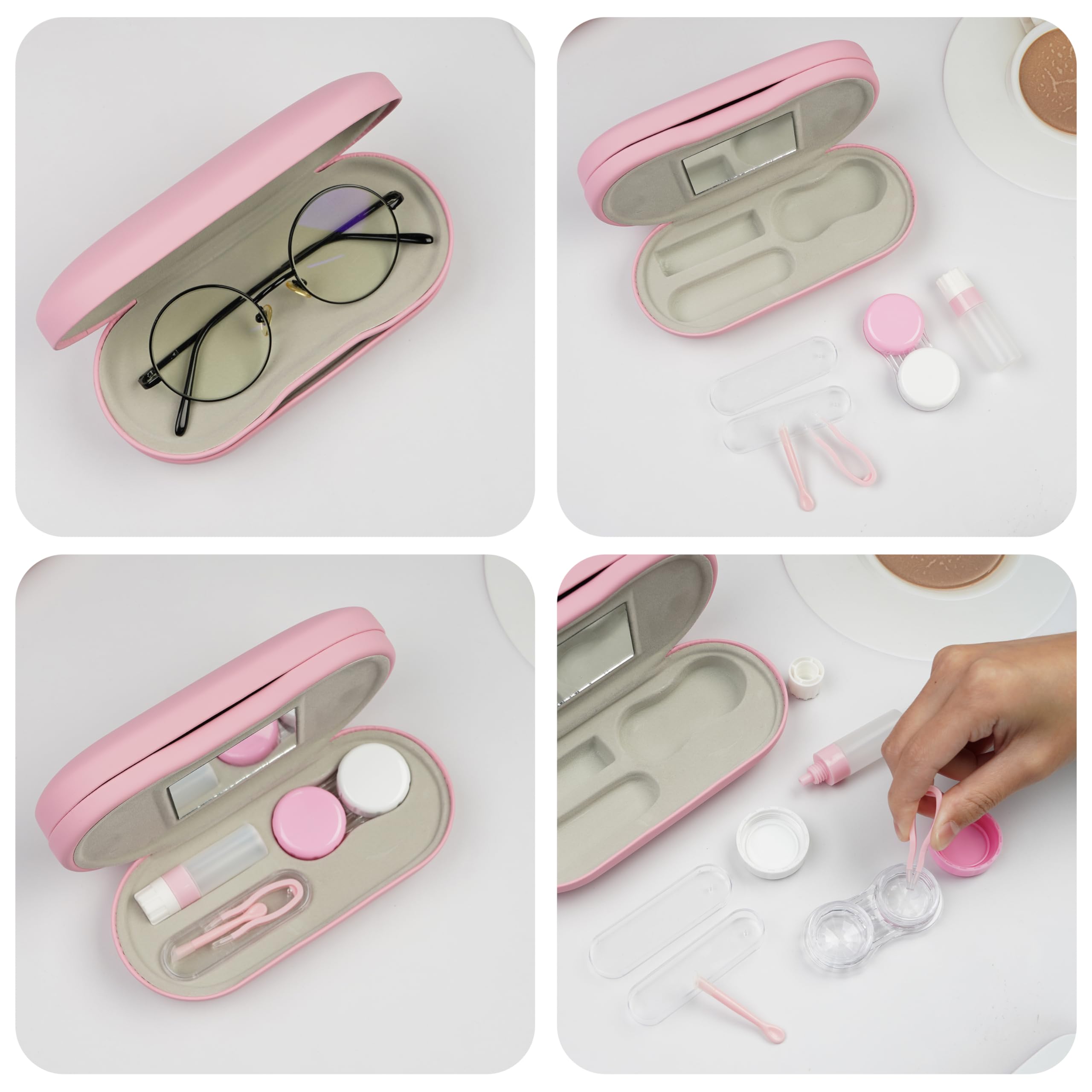 Cauyuan compact space-saving storage for eyewear in bags and desks