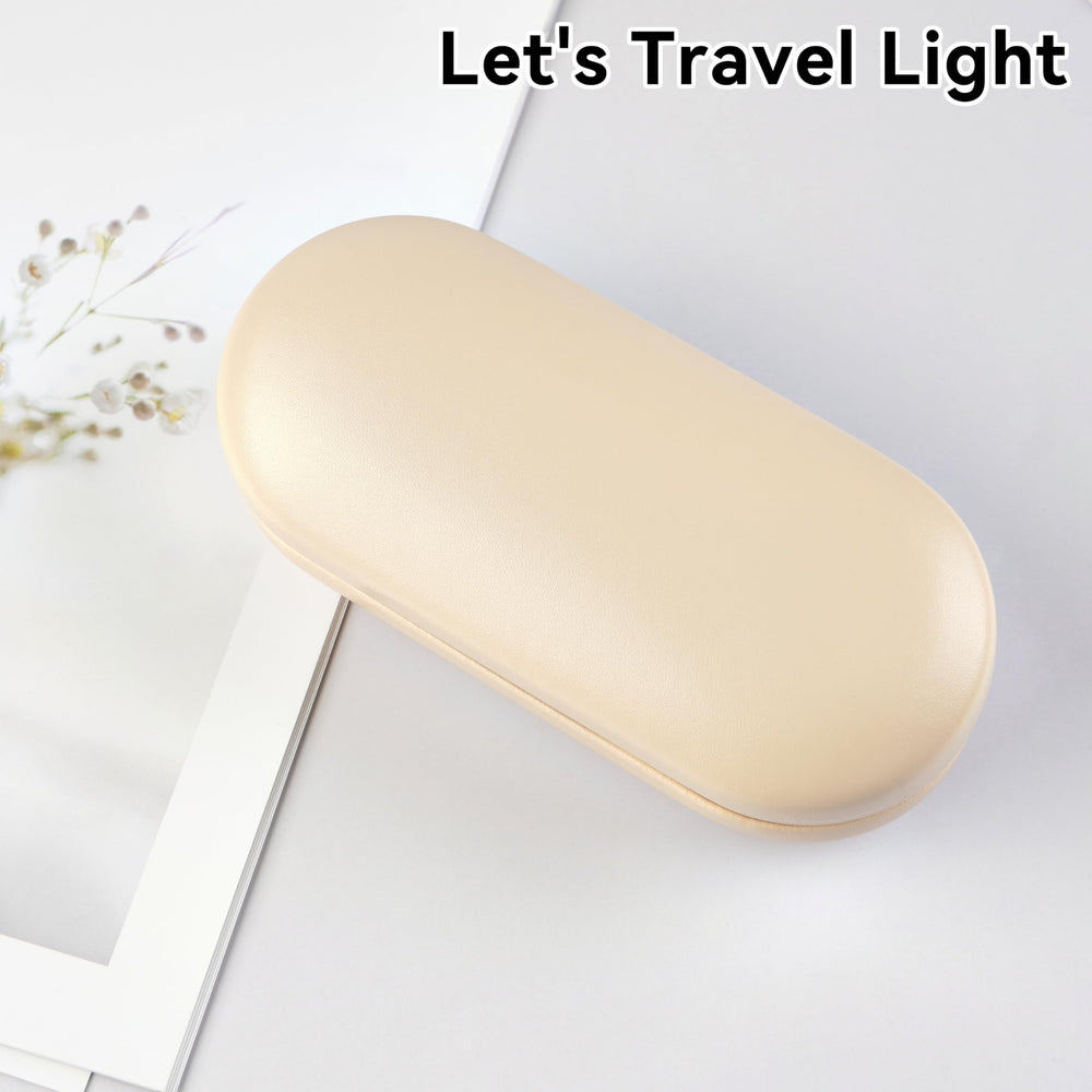 Cauyuan eyeglass case durable material closeup, built to withstand daily travel.