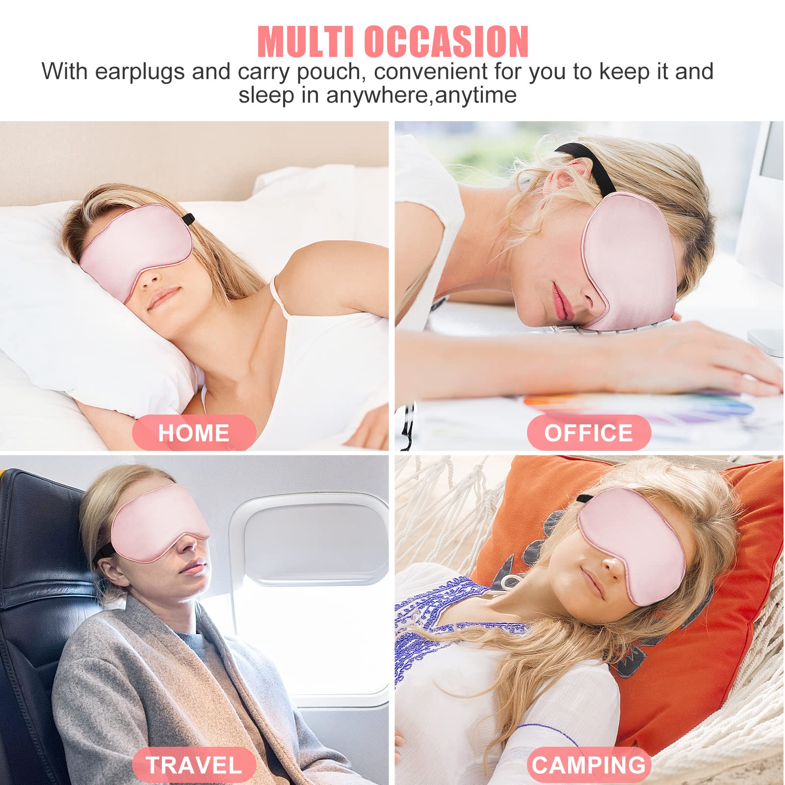 Cavoilu antifaz ligero ideal para casa, viaje y yoga