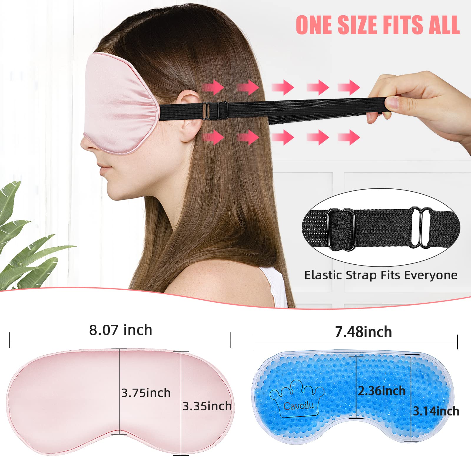 Cavoilu kit incluye máscara y tapones para dormir mejor