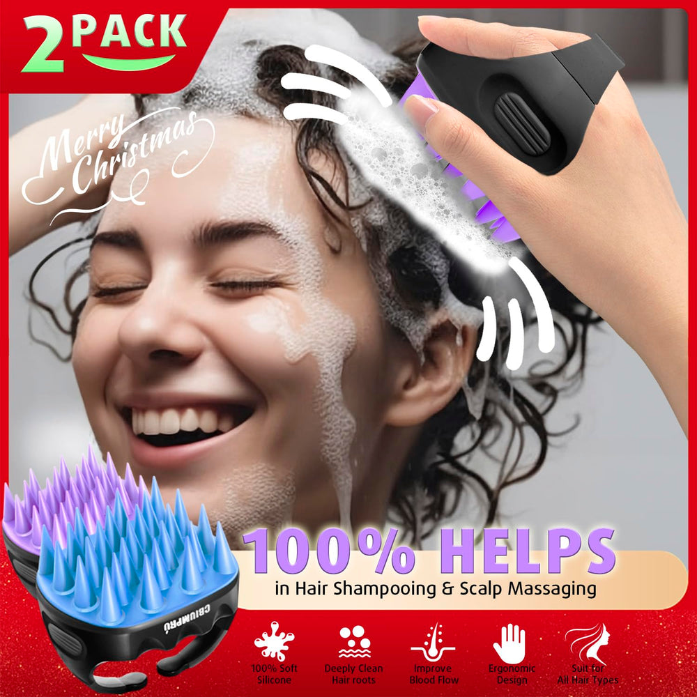 Cbiumpro cepillo masajeador silicona ultra suave: 25 puntas para uso diario cómodo