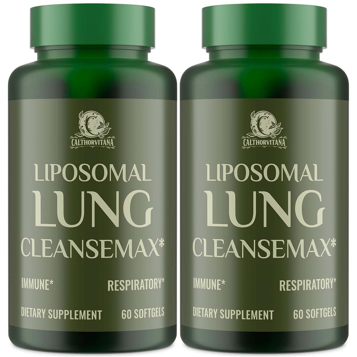 C Calthorvitana Liposomal Lung Cleansemax bottle front view supports daily respiratory wellness
