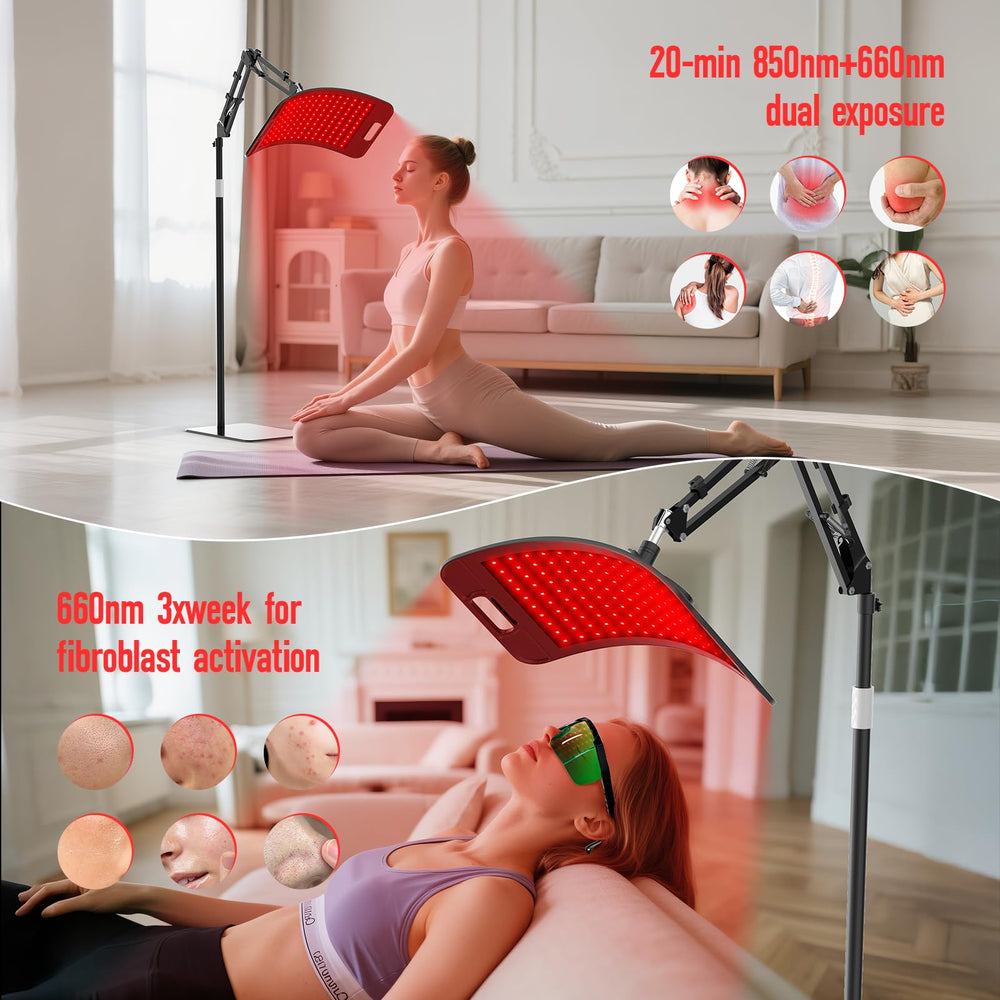 CCGIRU red light therapy for pain relief and recovery.