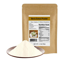 CCnature Pure Stevia Powder in eco-friendly packaging, a natural sugar substitute.