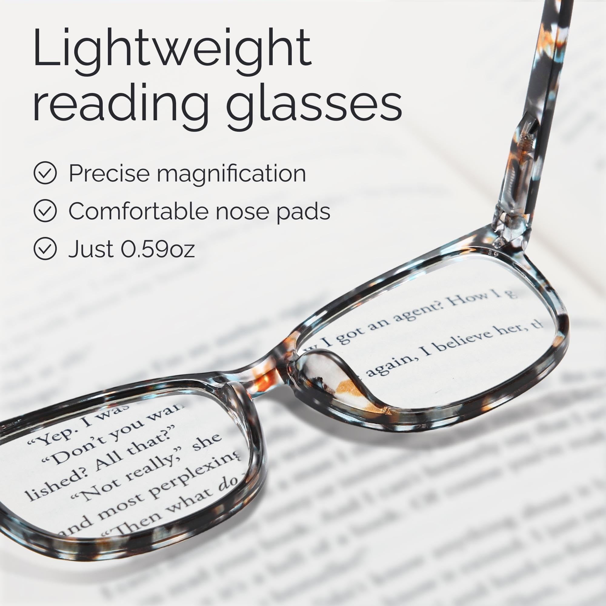 CCVOO blue-light blocking reading glasses for women, reducing screen glare