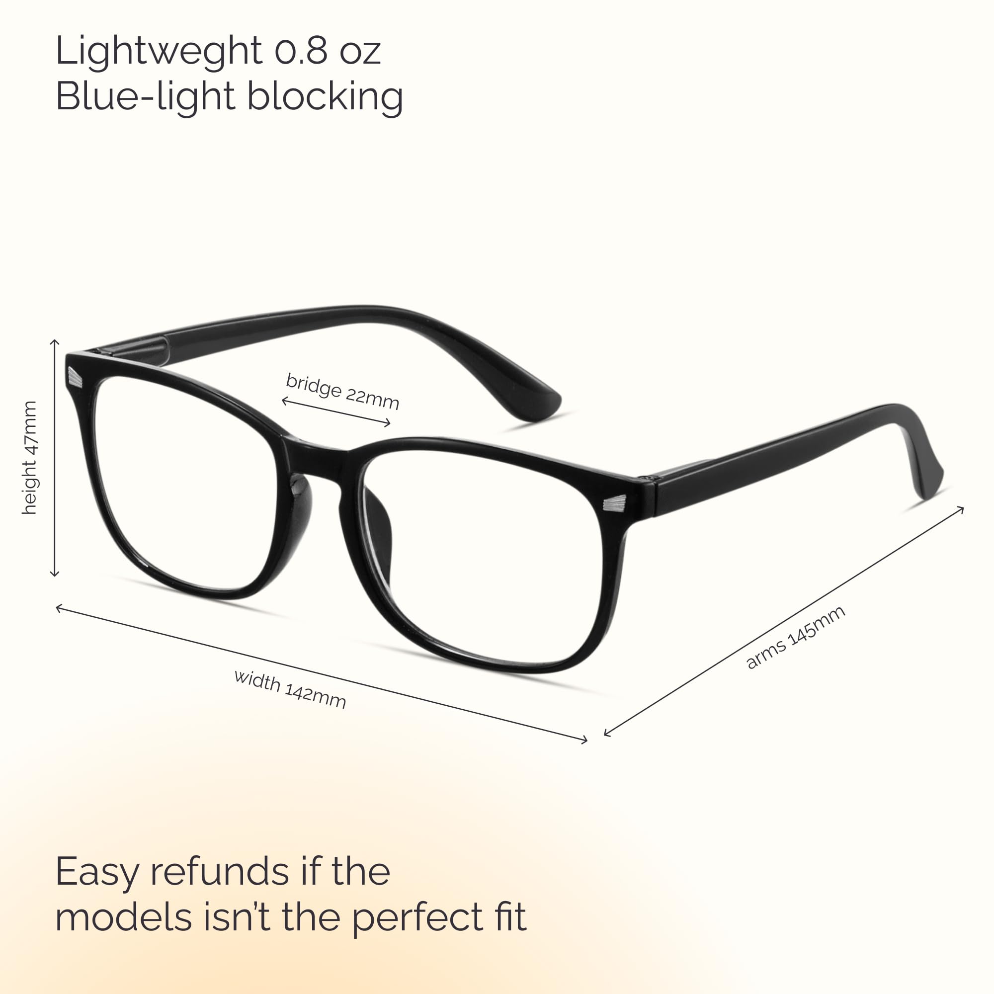 CCVOO blue light reading glasses reduce screen glare during daily use.
