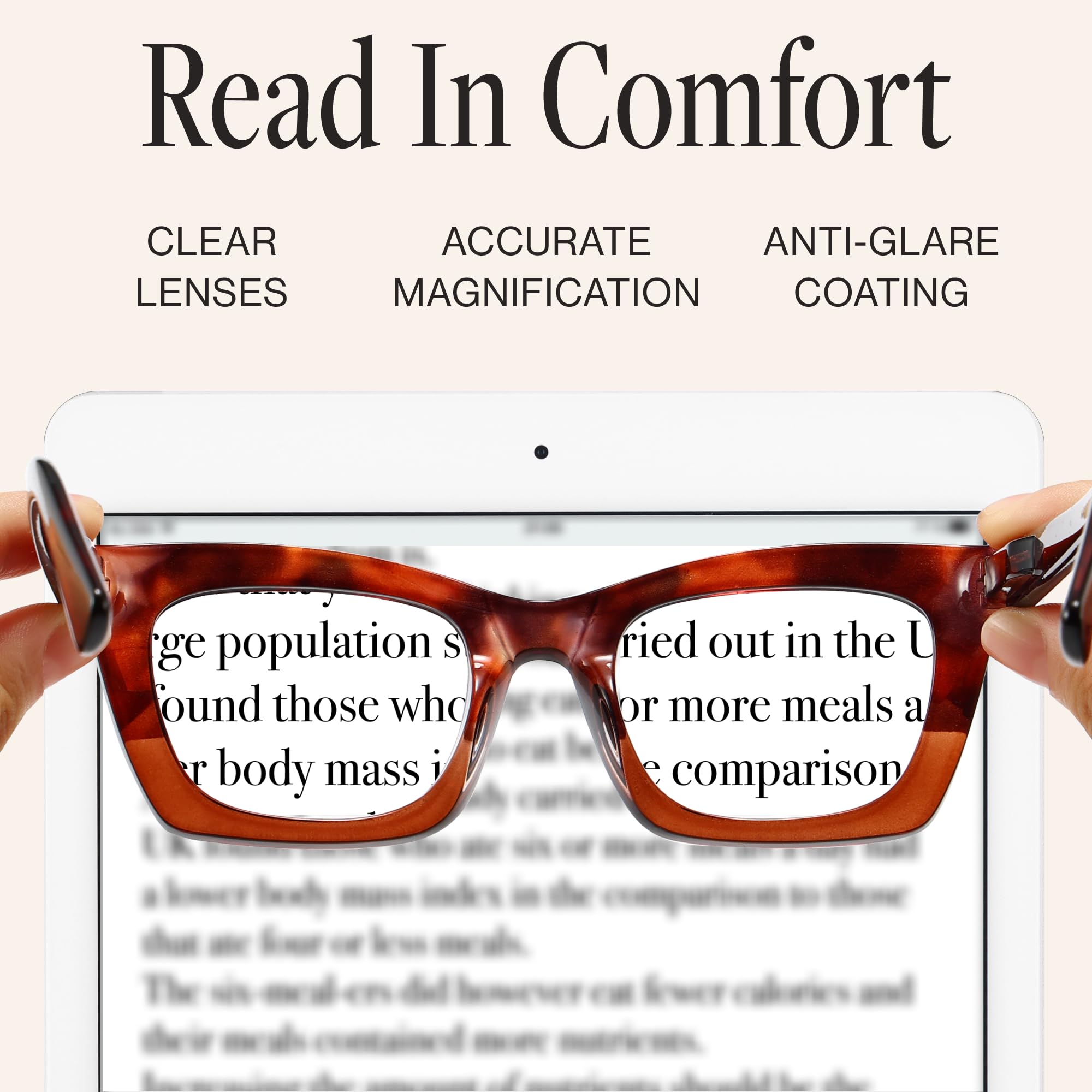 CCVOO blue light Oprah-style readers protect eyes during screen time