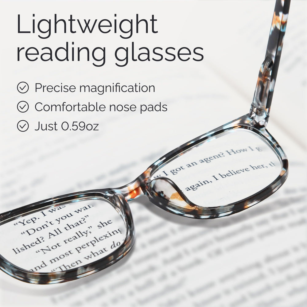 CCVOO bisagras-resorte, gafas de lectura con ajuste suave para uso prolongado.