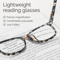 CCVOO bisagras-resorte, gafas de lectura con ajuste suave para uso prolongado.