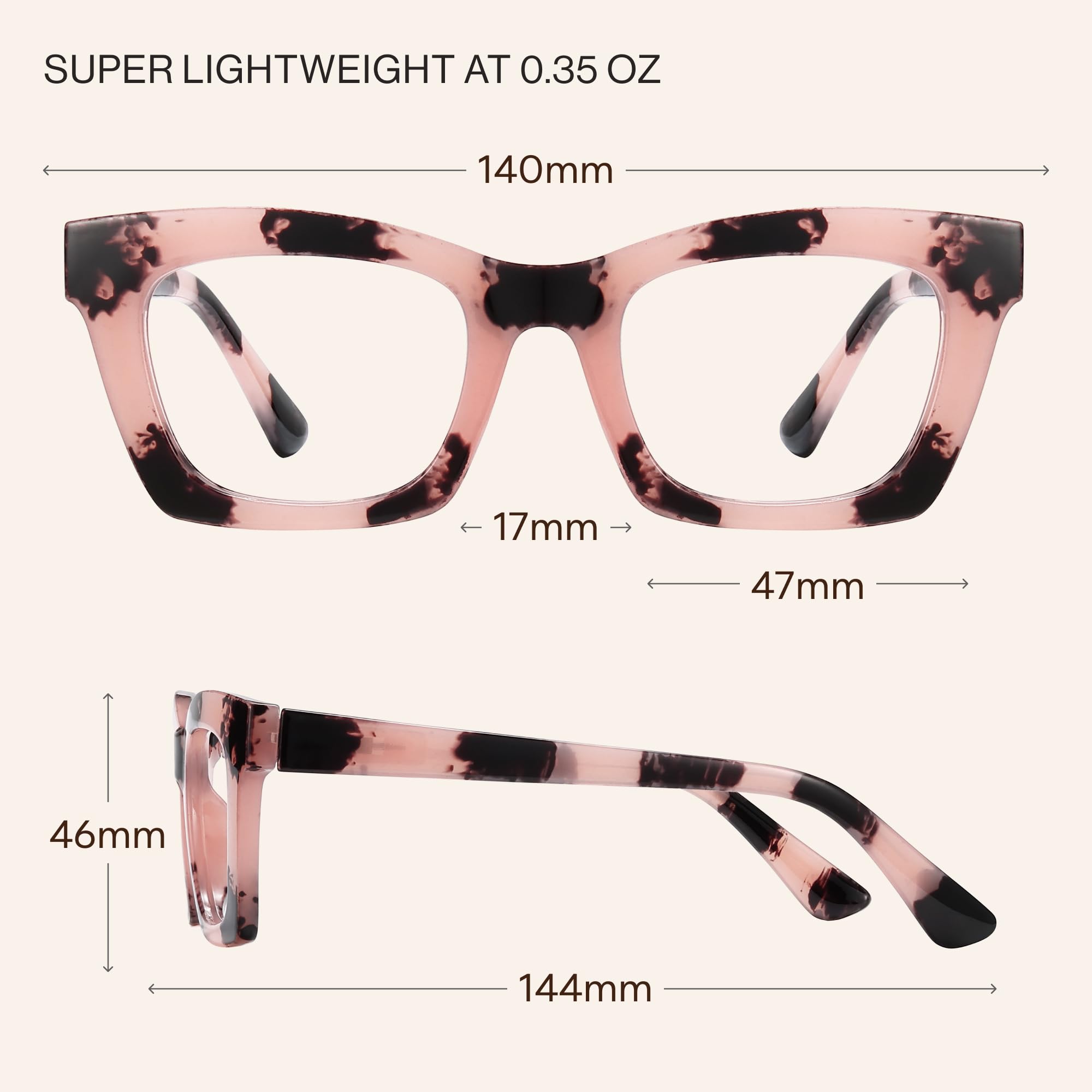 CCVOO lightweight design offers easy all-day wear and portability.