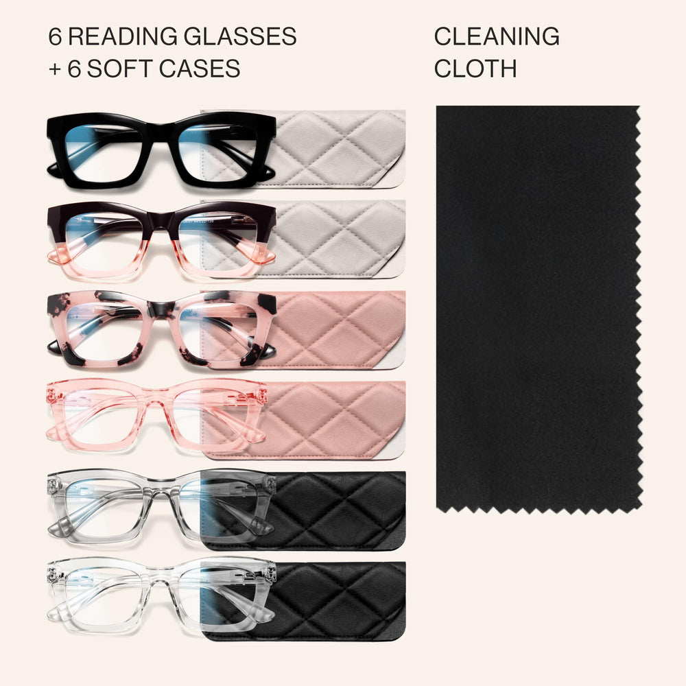 CCVOO blue-light readers blend fashion with function for everyday screen use.