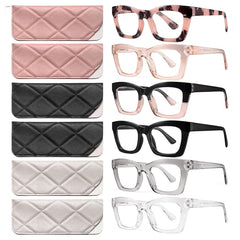 CCVOO 1.0 Oprah-style reading glasses close-up, stylish and comfortable for daily wear.