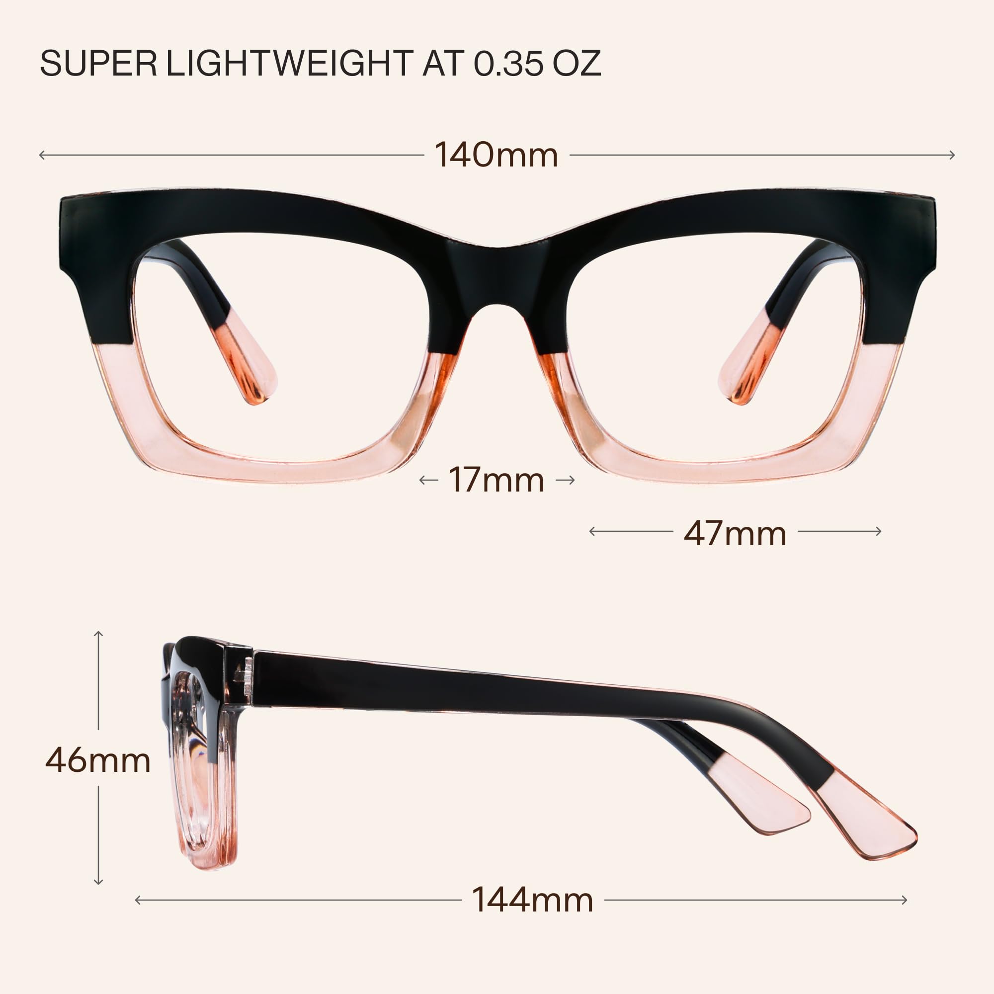 CCVOO packaging reading glasses for women, ready to travel or gift.