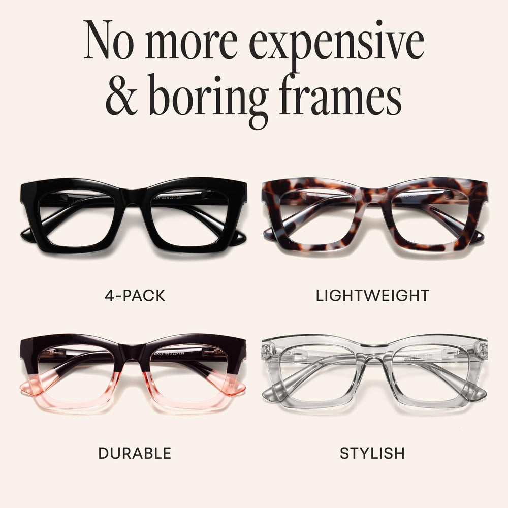 CCVOO reading glasses ideal for travel and on-the-go reading