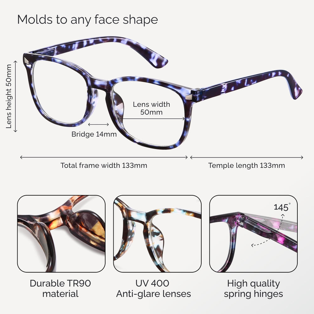 CCVOO +1.0 stylish frame design for everyday outfits