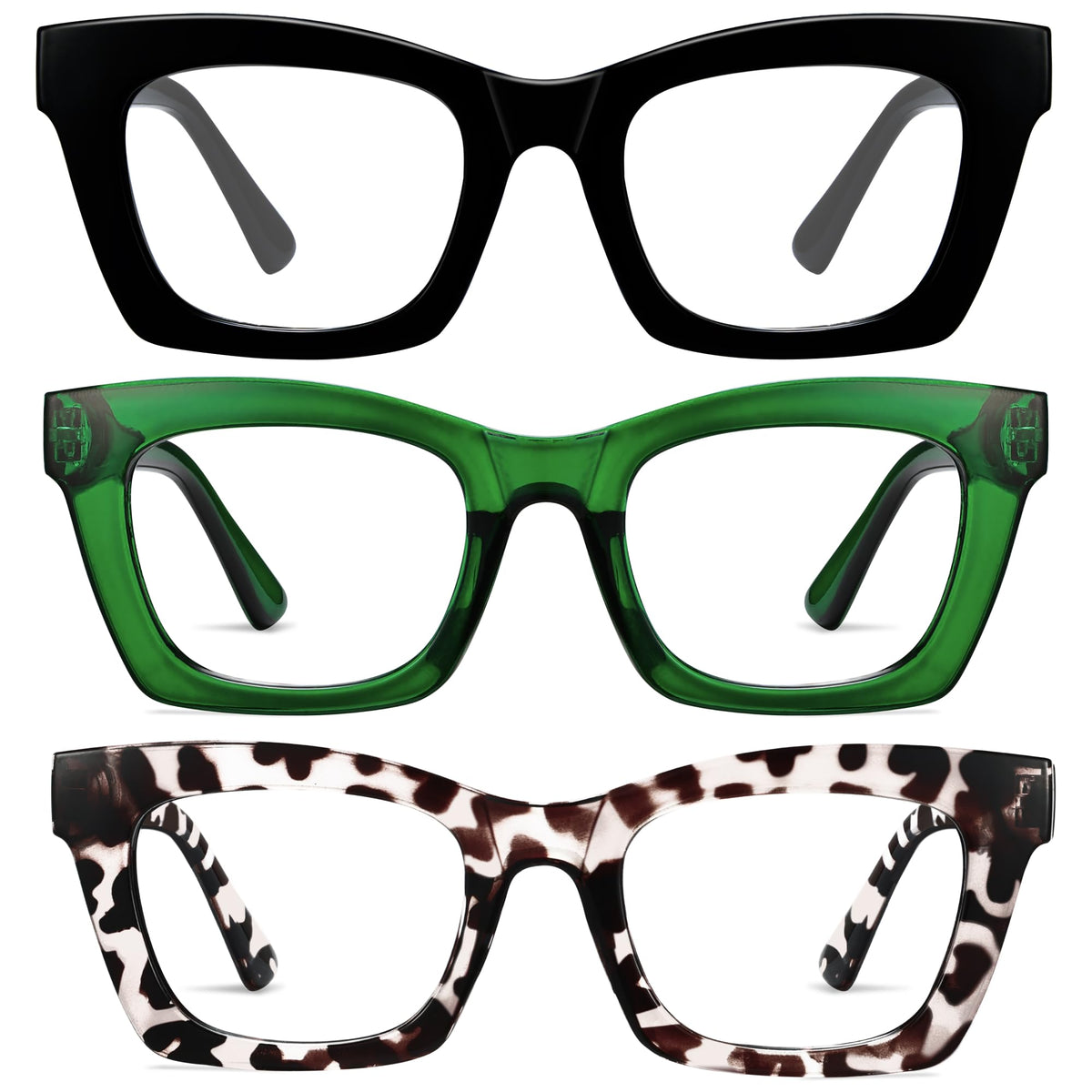 CCVOO Plus2.0 Oprah style reading glasses frame closeup for all-day comfort.