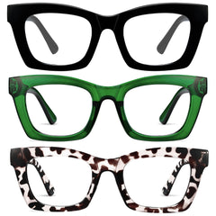 CCVOO Plus2.0 Oprah style reading glasses frame closeup for all-day comfort.