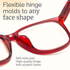 CCVOO progressive reading glasses UV glare filter for outdoor clarity.