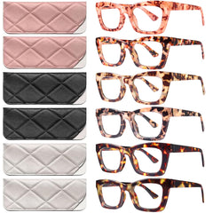 CCVOO reading glasses with oversized fashion frames for clear vision and style.