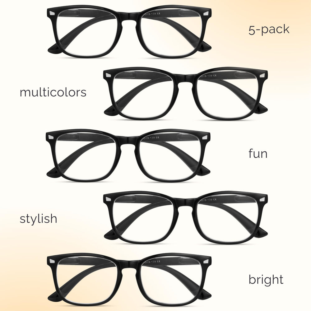 CCVOO reading glasses unisex design fits home, office, and travel