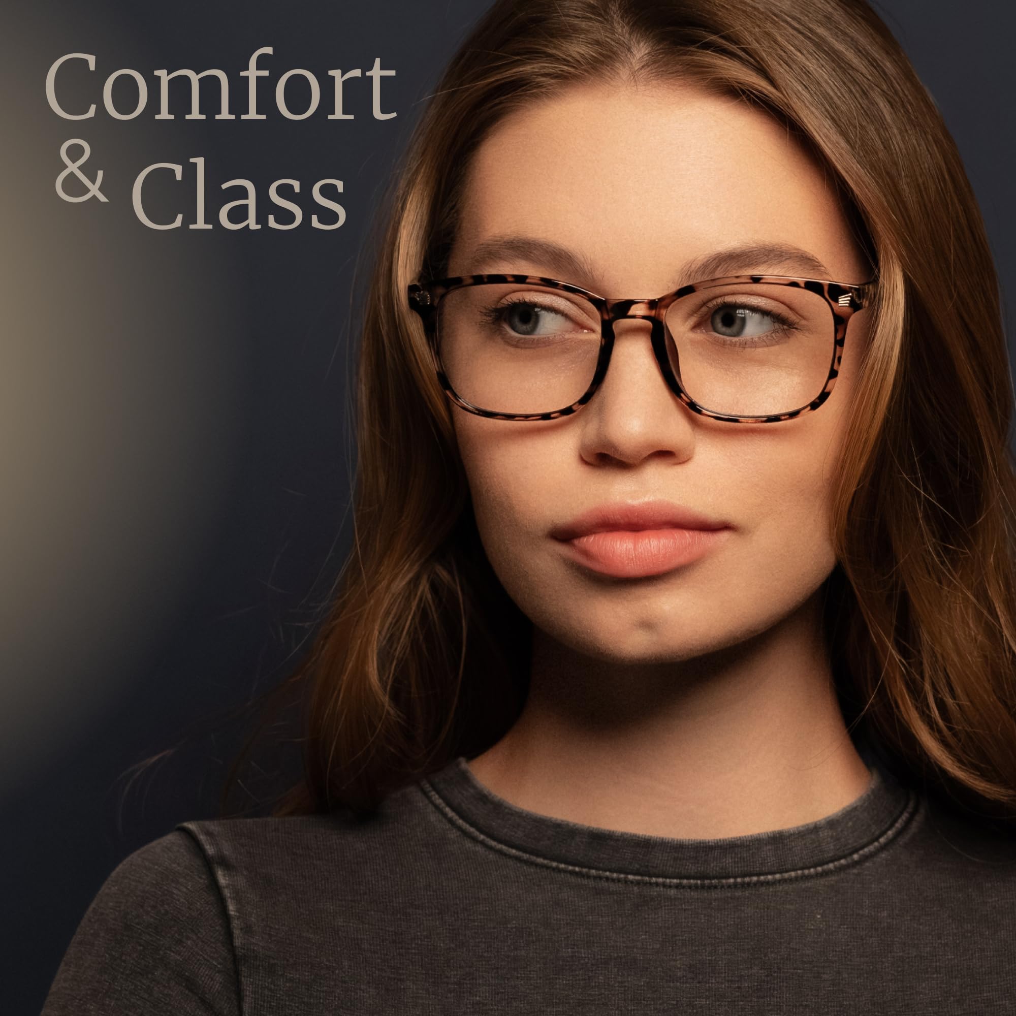 CCVOO reading glasses with various diopters for close reading tasks.