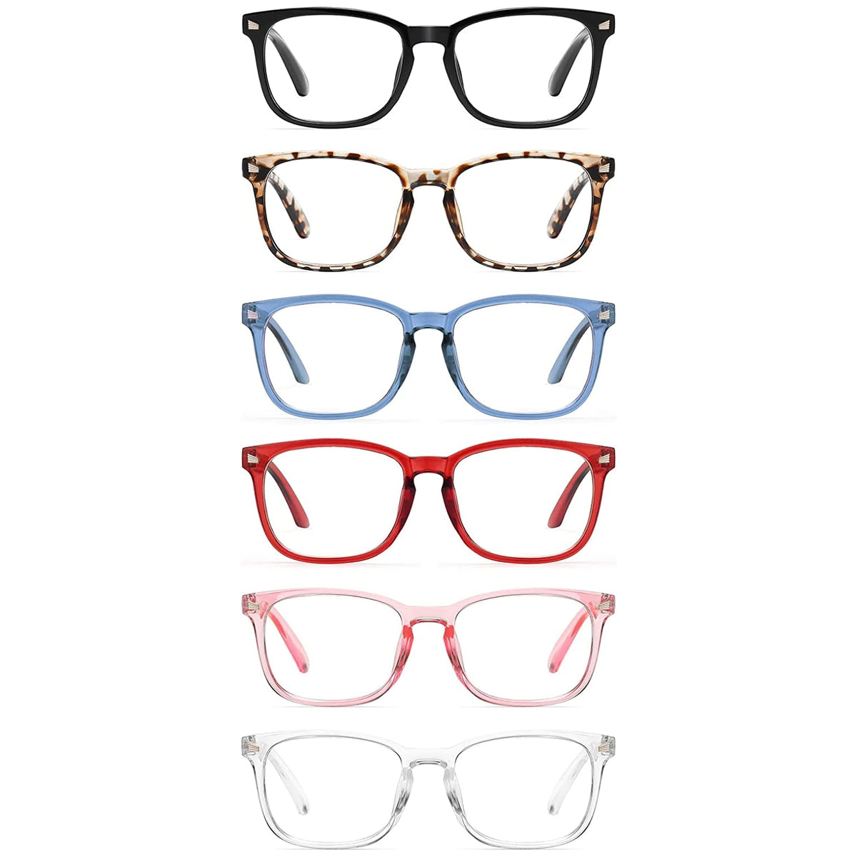 CCVOO reading glasses worn at an angle for comfortable close-up reading.
