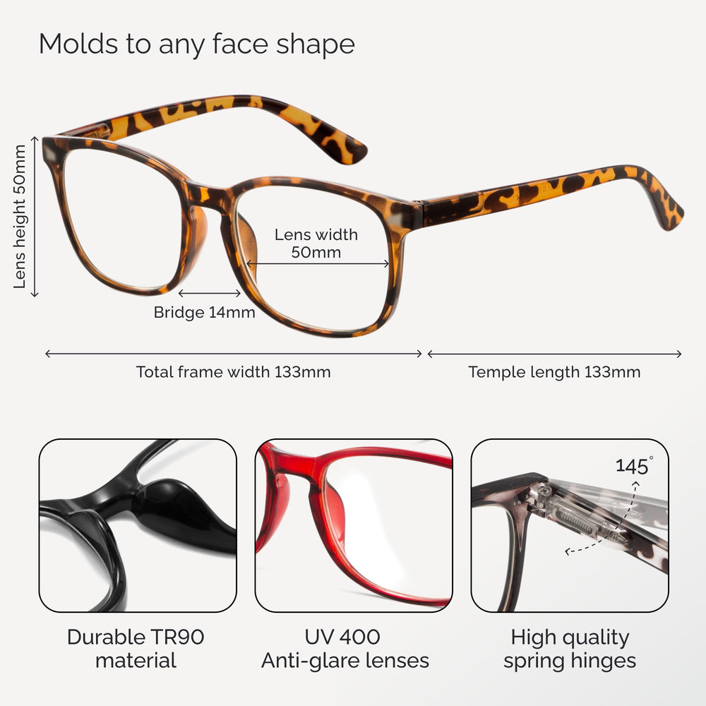 CCVOO reading glasses worn by women during computer work
