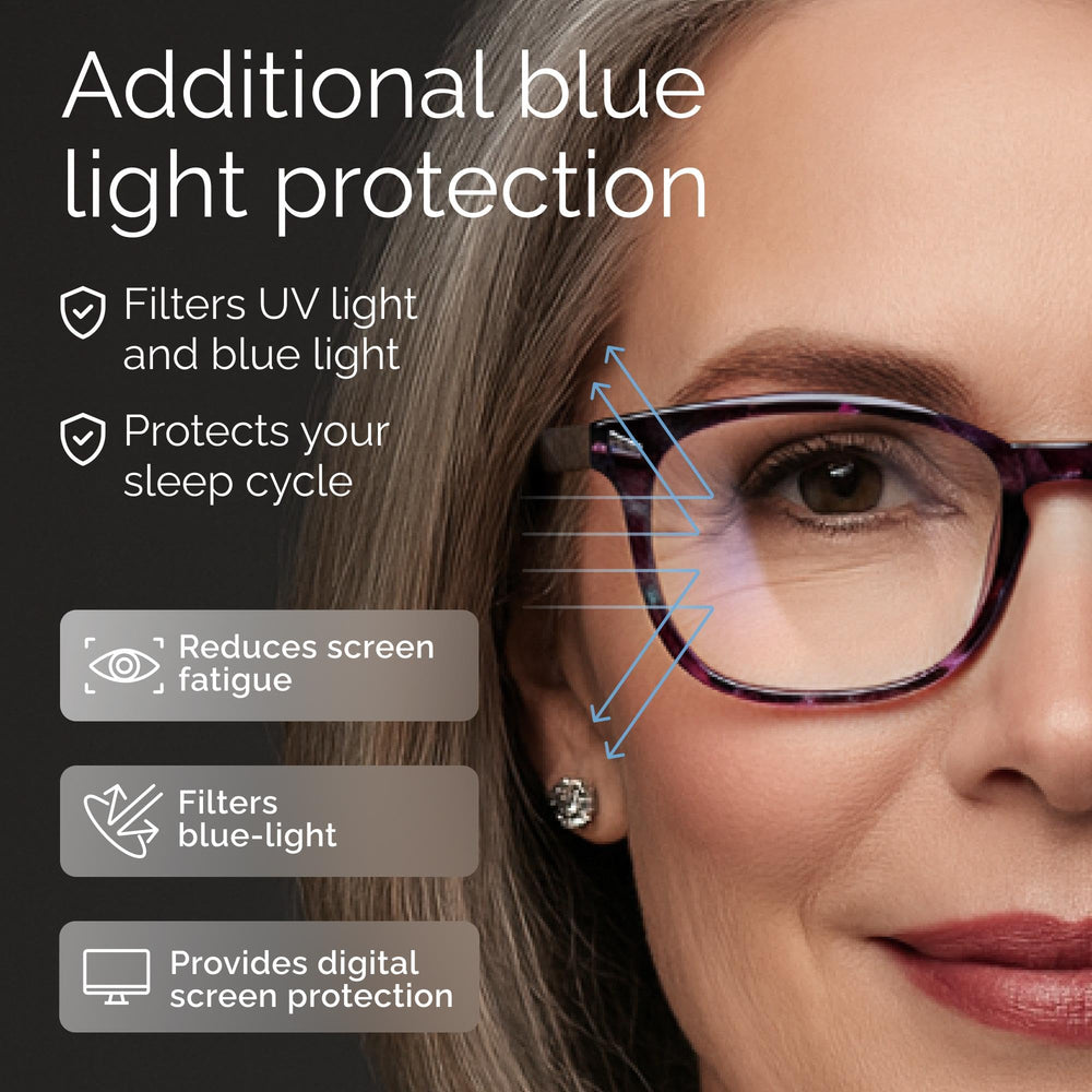 CCVOO spring hinges reading glasses for women, flexible and comfortable