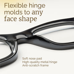 CCVOO stylish frame options complement daily outfits while reading.