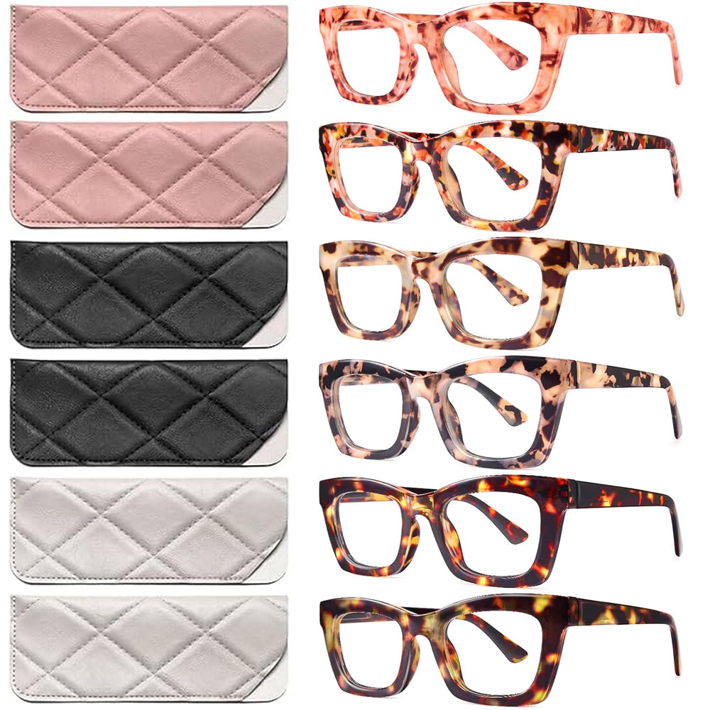 CCVOO stylish reading glasses with oversized frames for daily wear.